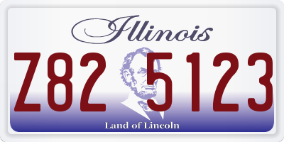 IL license plate Z825123