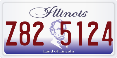 IL license plate Z825124