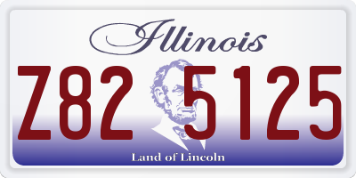 IL license plate Z825125