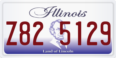 IL license plate Z825129