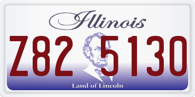 IL license plate Z825130
