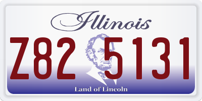 IL license plate Z825131