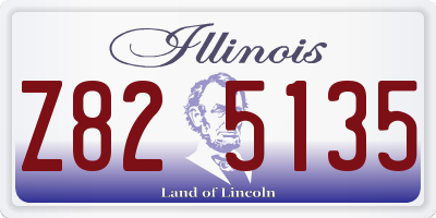 IL license plate Z825135