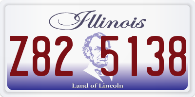 IL license plate Z825138