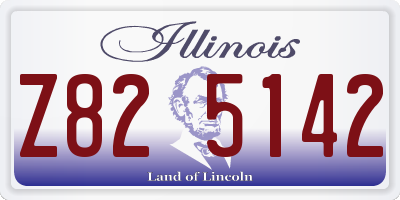 IL license plate Z825142