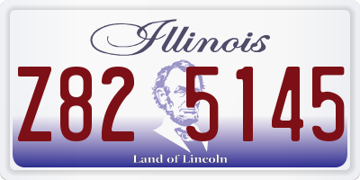 IL license plate Z825145