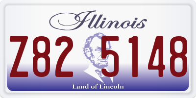 IL license plate Z825148