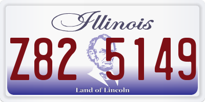 IL license plate Z825149