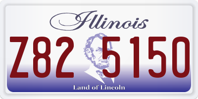 IL license plate Z825150