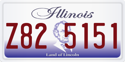 IL license plate Z825151