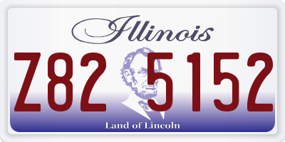 IL license plate Z825152