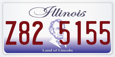 IL license plate Z825155