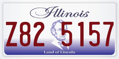 IL license plate Z825157