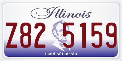 IL license plate Z825159