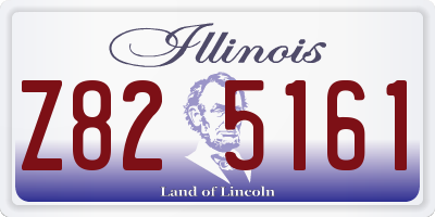 IL license plate Z825161