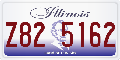 IL license plate Z825162