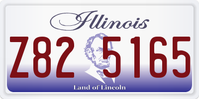 IL license plate Z825165