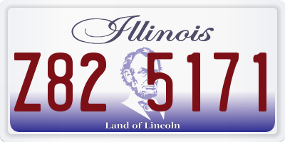 IL license plate Z825171