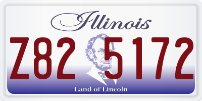 IL license plate Z825172