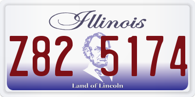 IL license plate Z825174