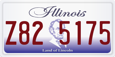 IL license plate Z825175