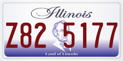 IL license plate Z825177