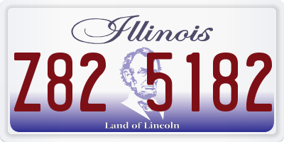 IL license plate Z825182