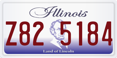 IL license plate Z825184