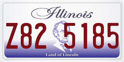 IL license plate Z825185