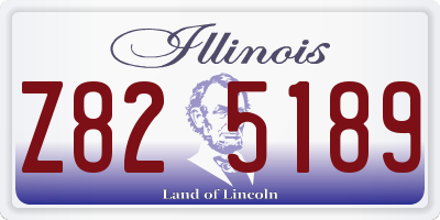 IL license plate Z825189