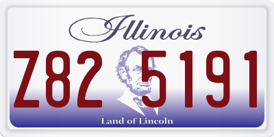 IL license plate Z825191