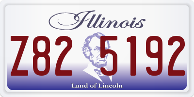 IL license plate Z825192