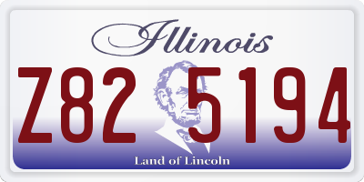 IL license plate Z825194