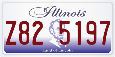 IL license plate Z825197