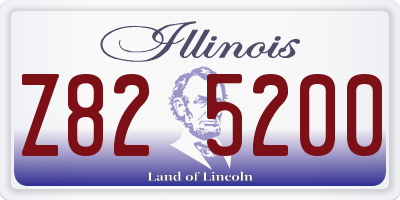 IL license plate Z825200