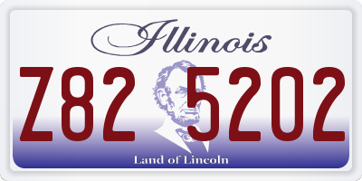 IL license plate Z825202