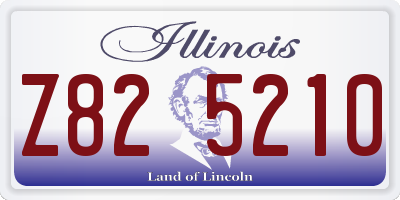 IL license plate Z825210