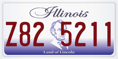 IL license plate Z825211