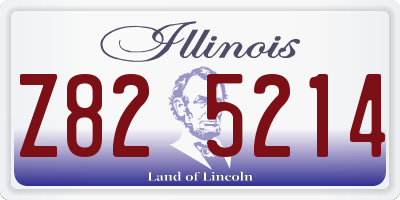 IL license plate Z825214
