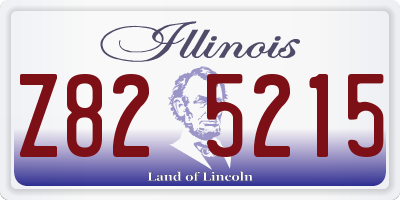 IL license plate Z825215