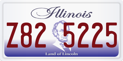 IL license plate Z825225