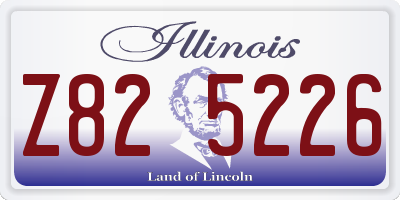 IL license plate Z825226