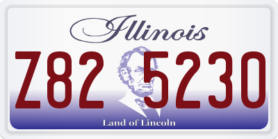 IL license plate Z825230