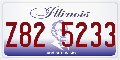 IL license plate Z825233