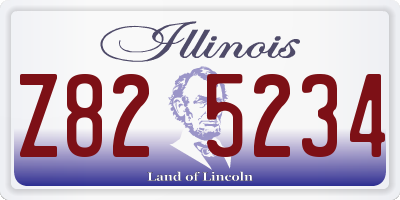 IL license plate Z825234