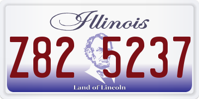 IL license plate Z825237