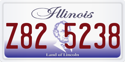 IL license plate Z825238