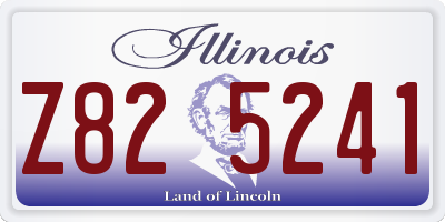IL license plate Z825241