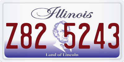 IL license plate Z825243