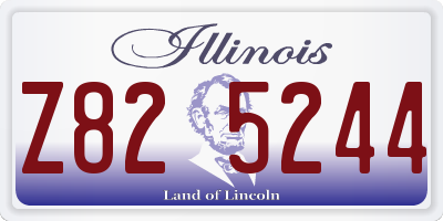 IL license plate Z825244